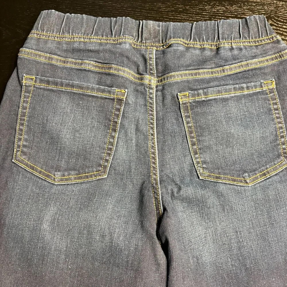 Cat&Jack Girls Flare Jeans Sz 18 NWT Pull On Ultimate Stretch Mid Rise Dark Wash